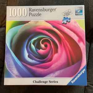 NIB Ravensburger Rainbow Rose 1000 piece puzzle